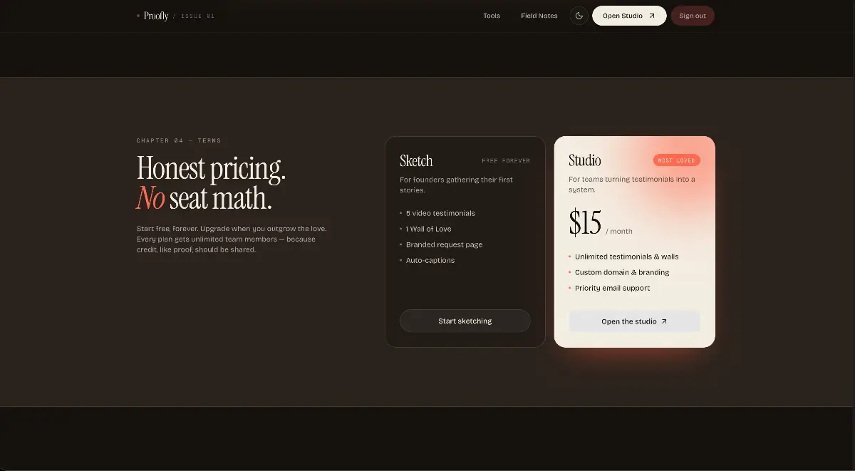 Proofly screenshot 1