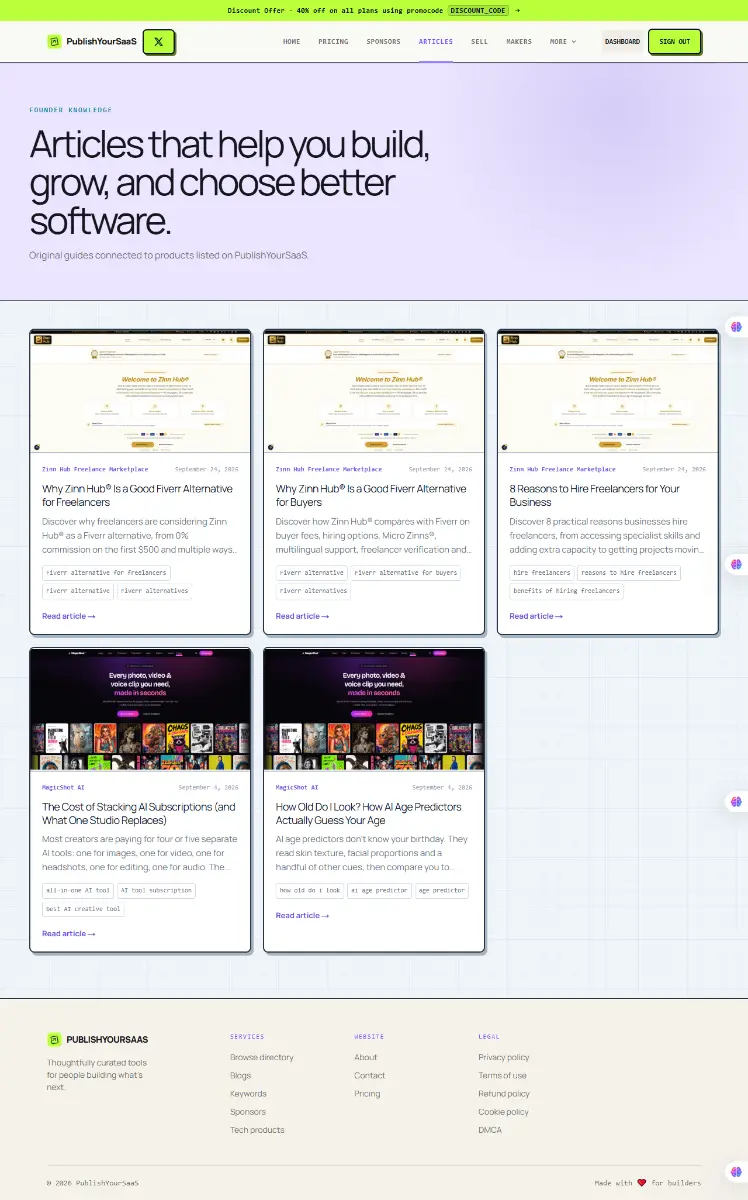 PublishYourSaaS screenshot 1