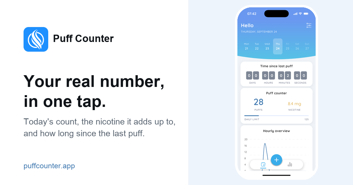 Puff Counter - quit vaping screenshot 2