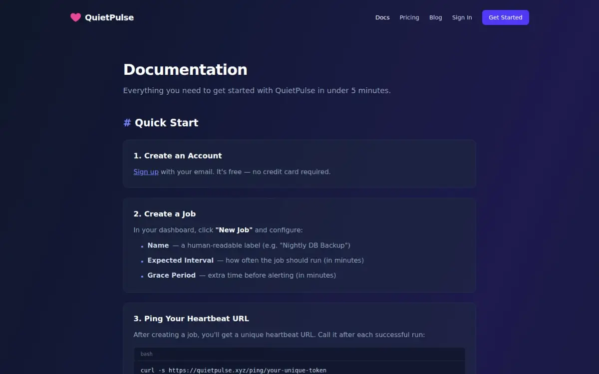 QuietPulse screenshot 2