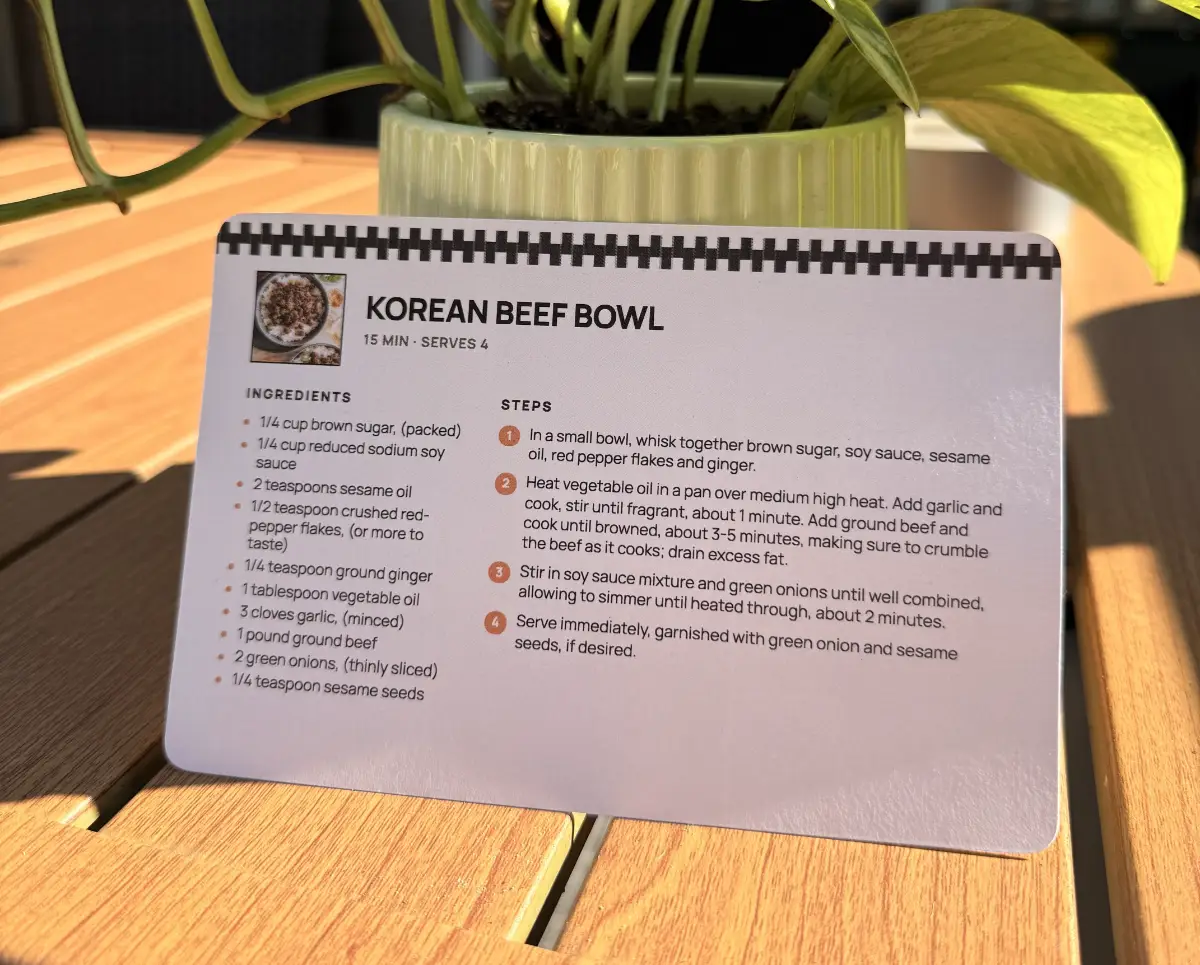 Recipe Printer screenshot 2