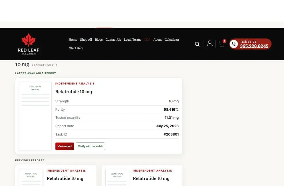 Red Leaf Research Labs screenshot 3