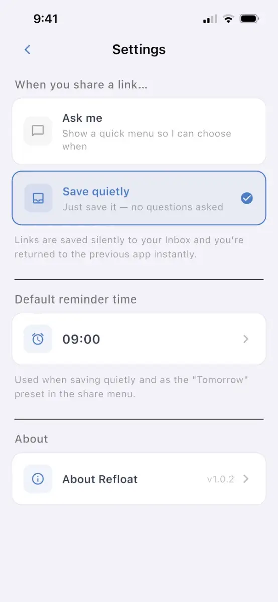 Refloat screenshot 2