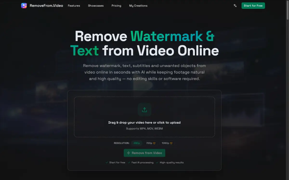 RemoveFromVideo screenshot 1