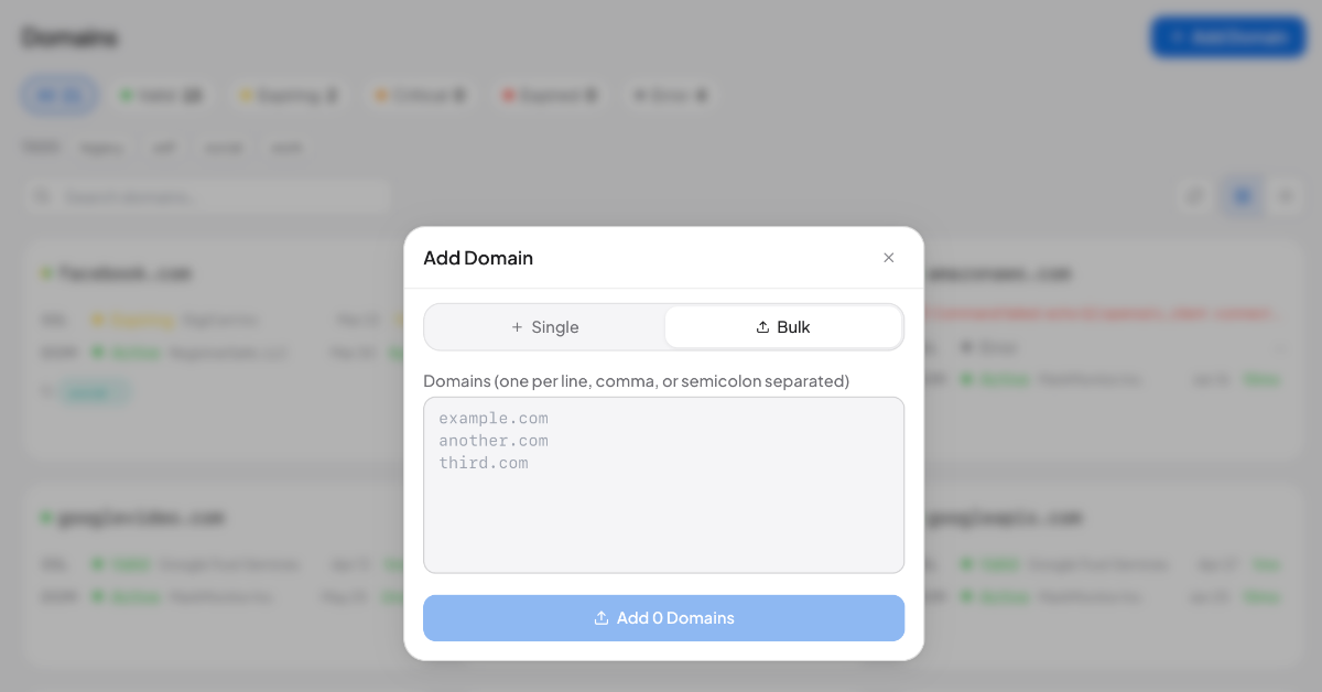 RenewSignal screenshot 2
