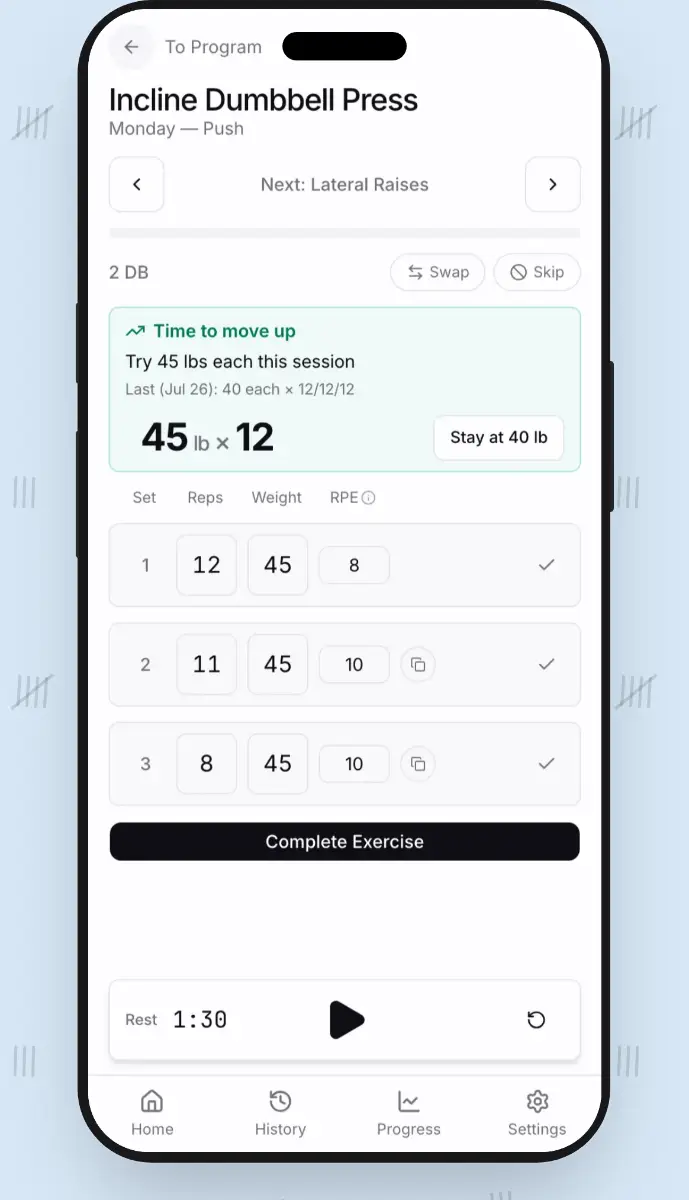 RepSheet screenshot 3