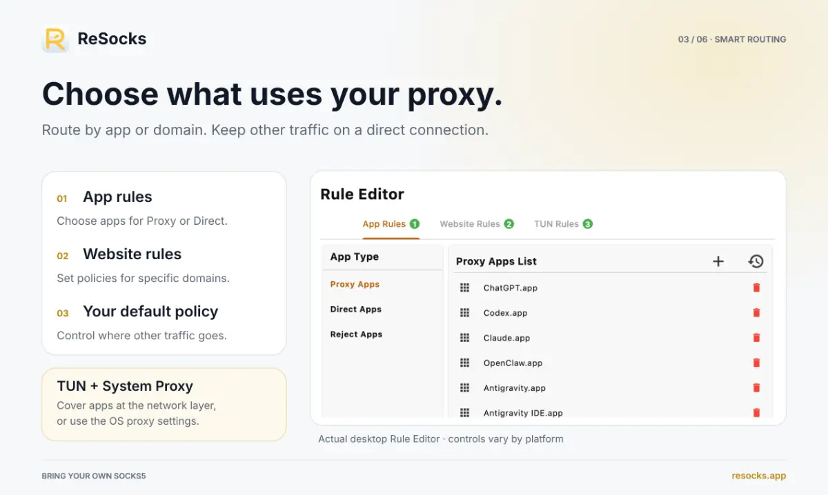 ReSocks screenshot 2