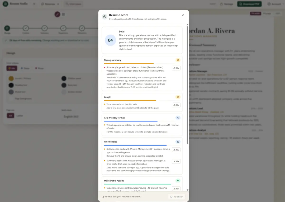Resume Studio screenshot 2