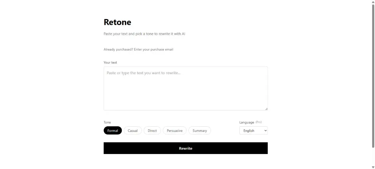 Retone screenshot 1