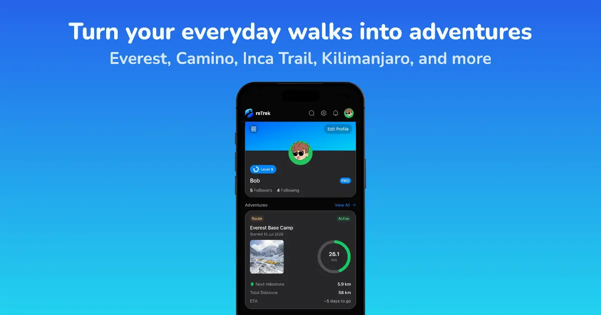 reTrek screenshot 2