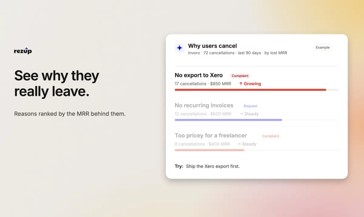 Rezup screenshot 1