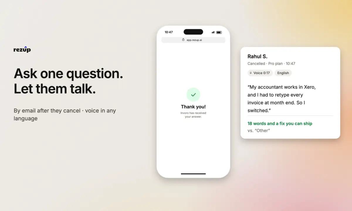 Rezup screenshot 3