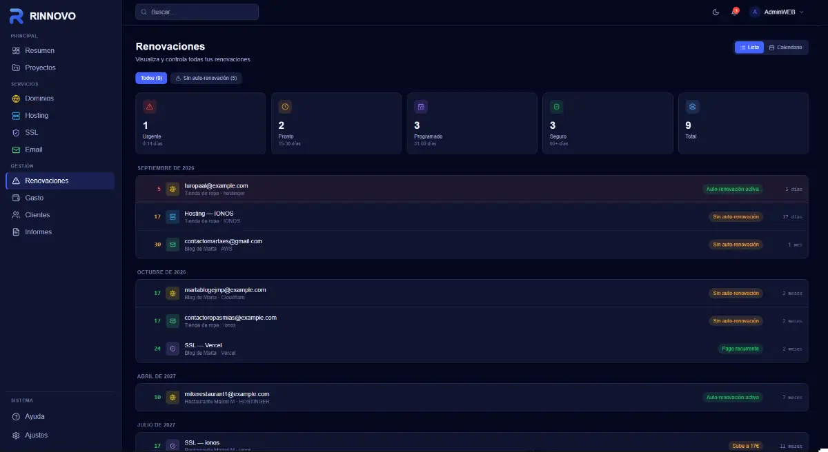 Rinnovo screenshot 3