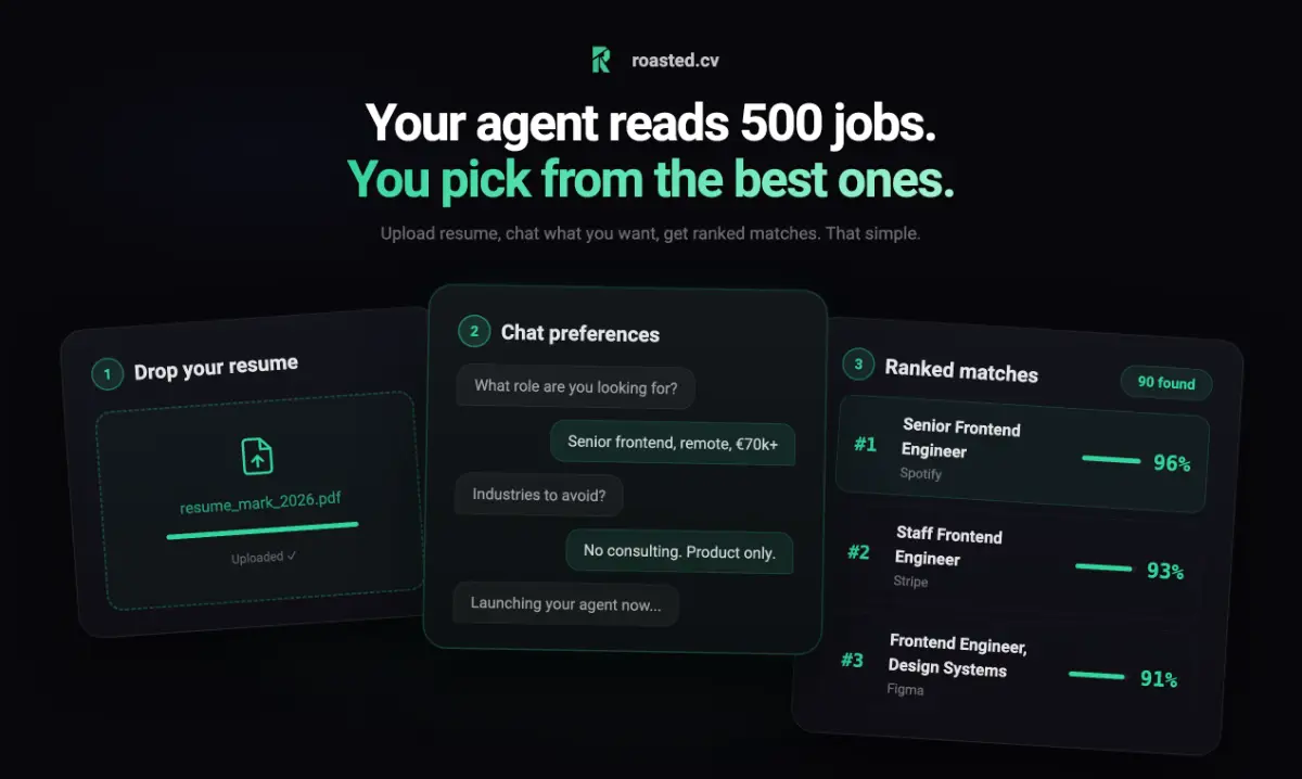 RoastedCV screenshot 2