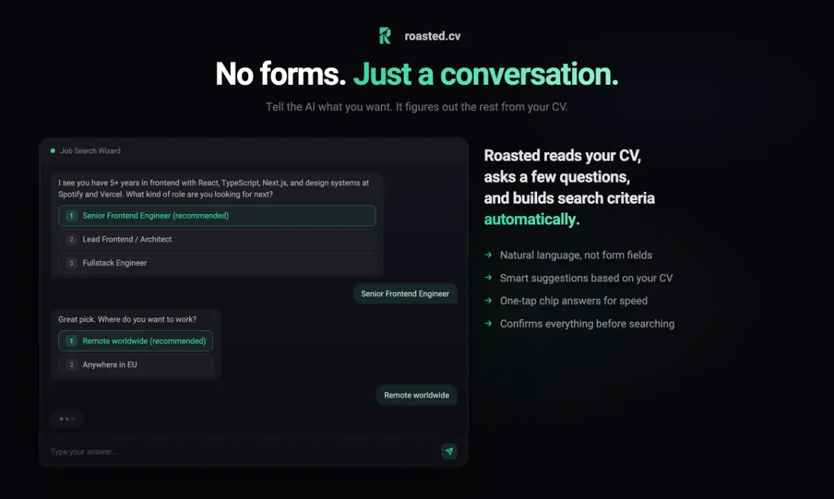 RoastedCV screenshot 3