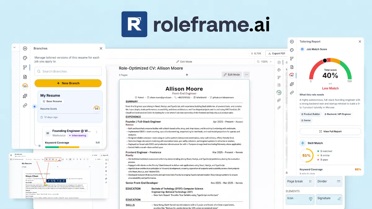 Roleframe screenshot 1
