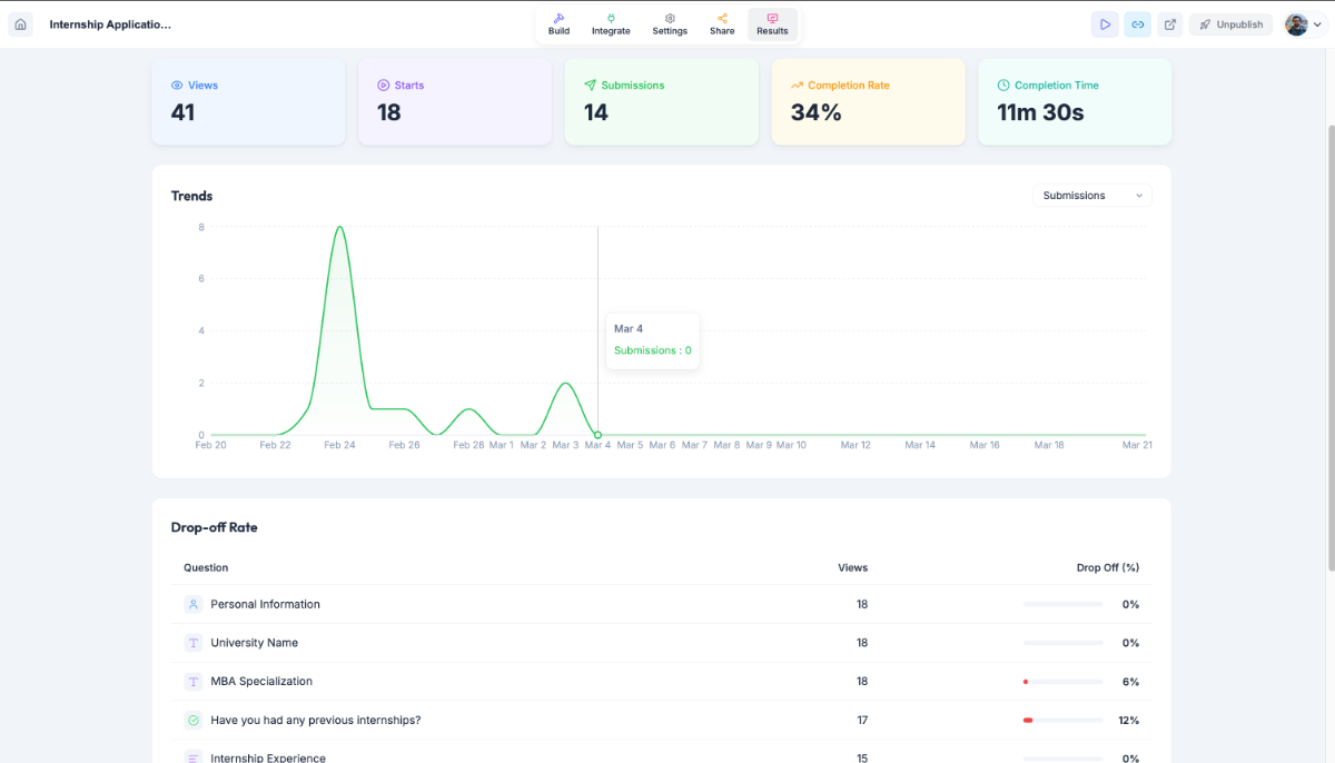 Rowform screenshot 3
