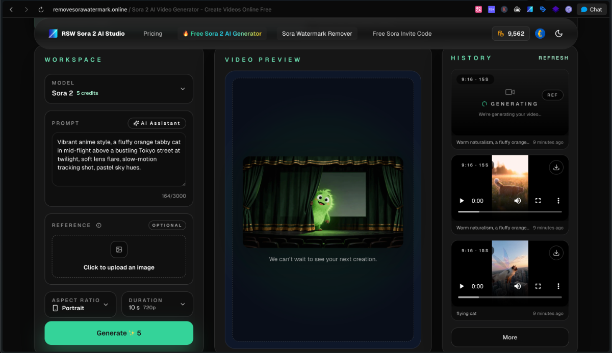 RSW Sora 2 AI Studio image number 11