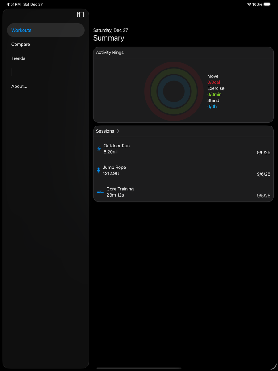 RunRecap for iPad image number 01