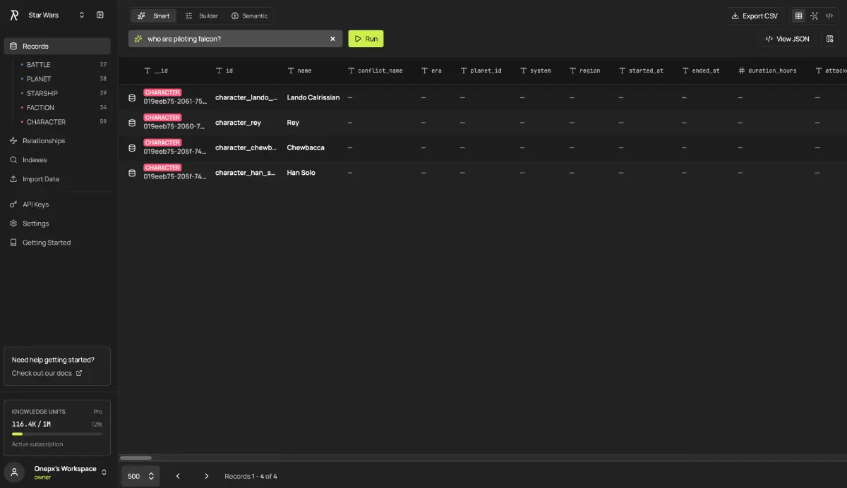 RushDB screenshot 3