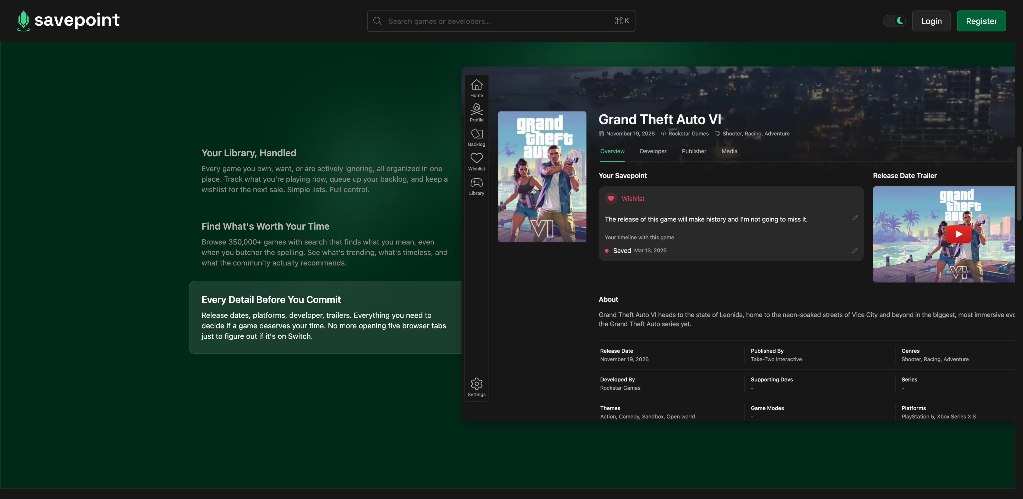 Savepoint screenshot 2