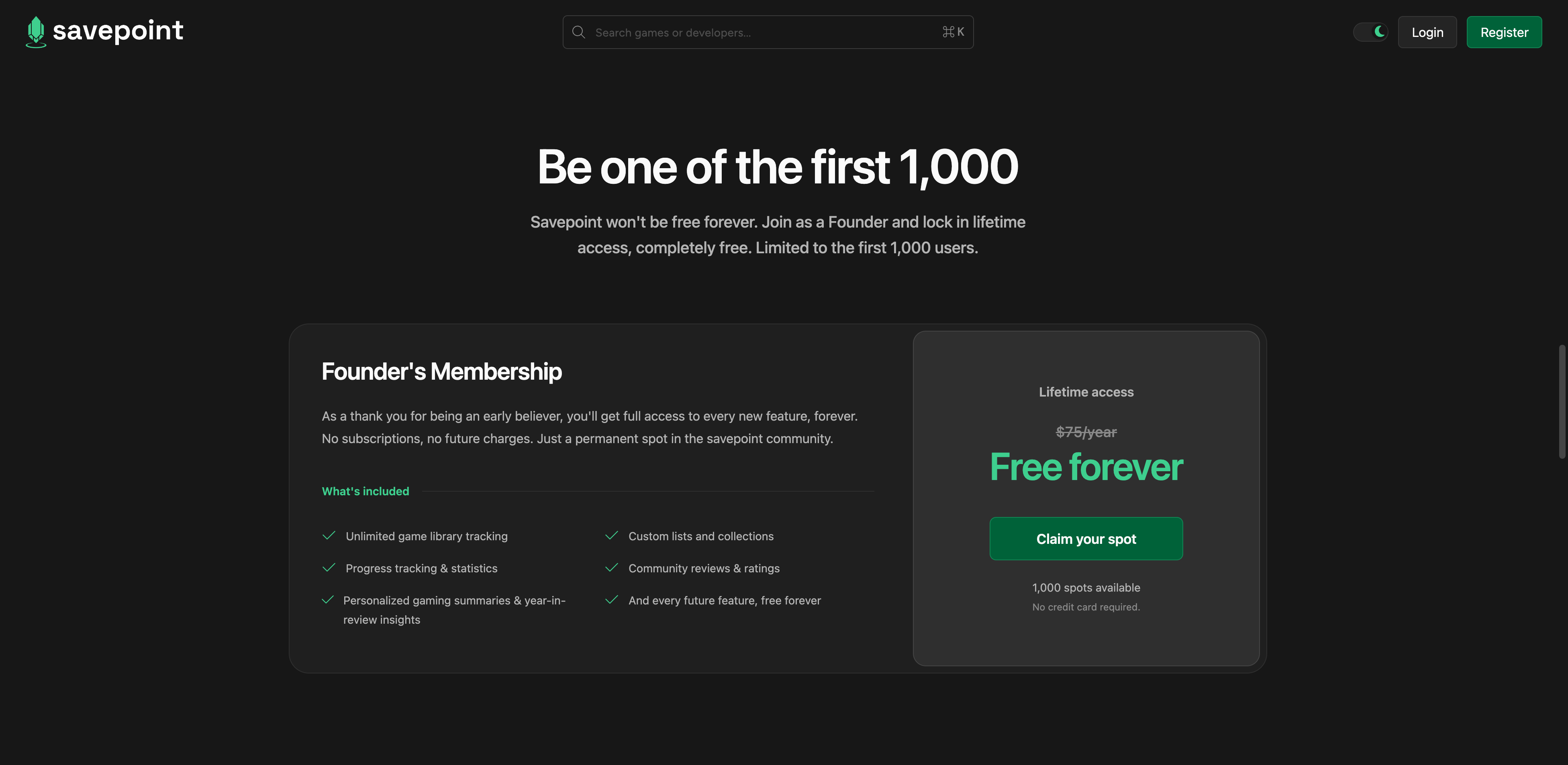 Savepoint screenshot 3