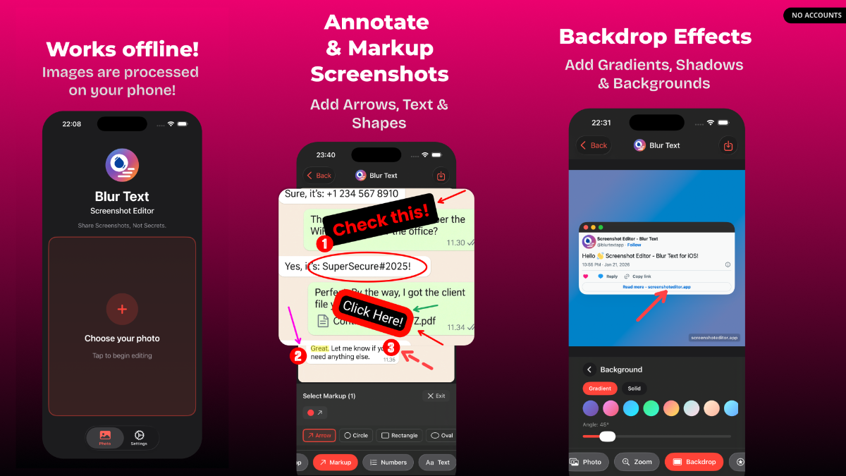 Screenshot Editor - Blur Text image number 21