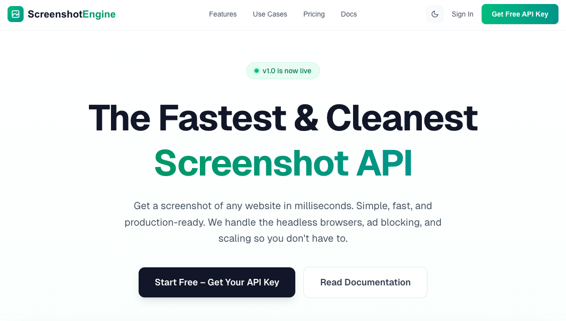 Screenshot Engine API image number 01