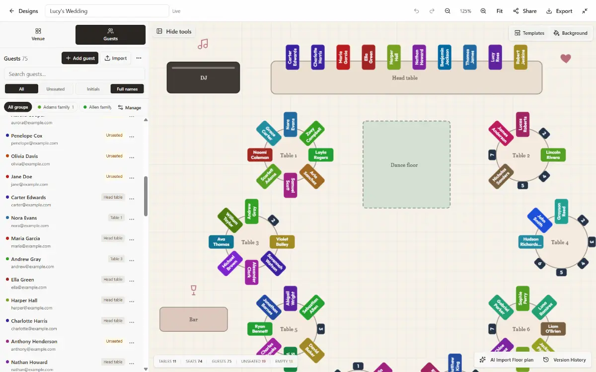 SeatChart.io screenshot 2
