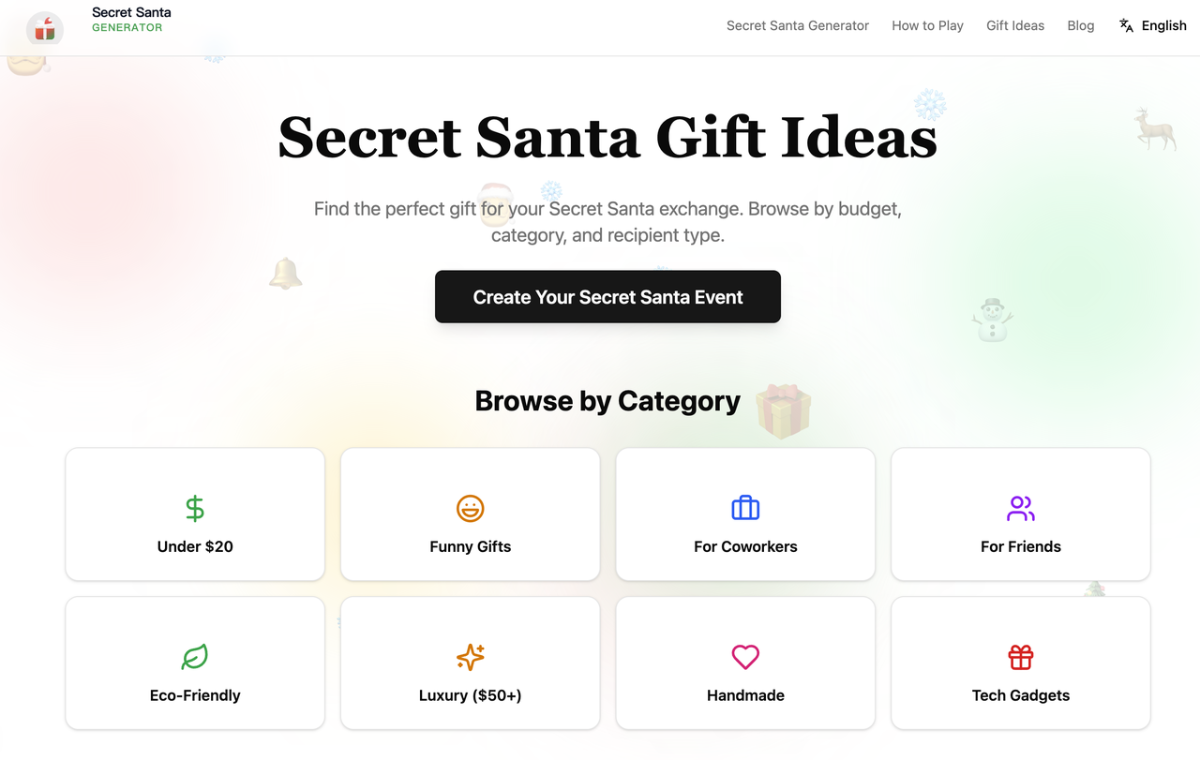 Secret Santa Generator screenshot 2