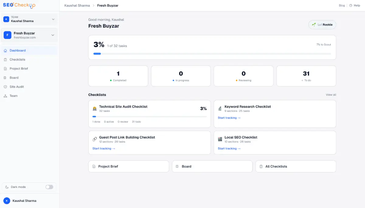 SeoCheckupApp screenshot 1