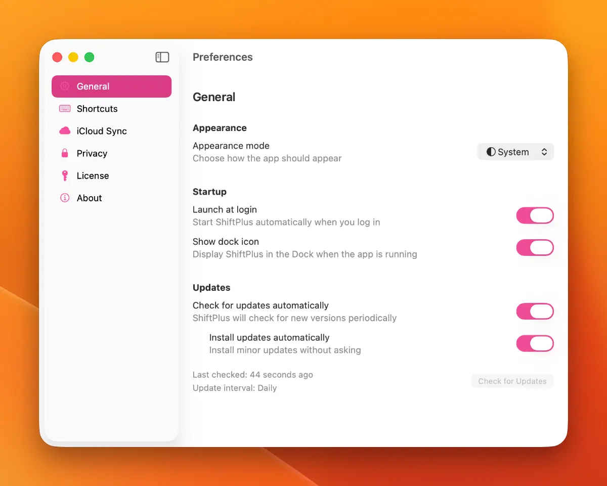 ShiftPlus screenshot 1