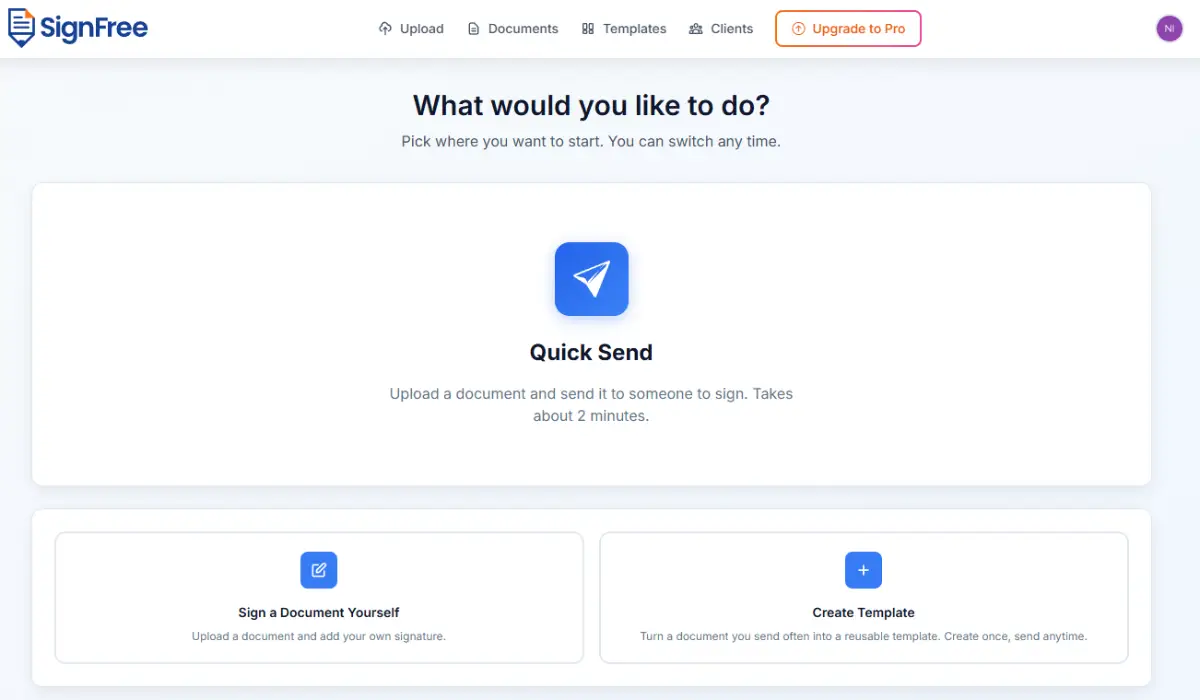 SignFree screenshot 1