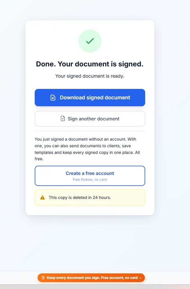 SignFree screenshot 3