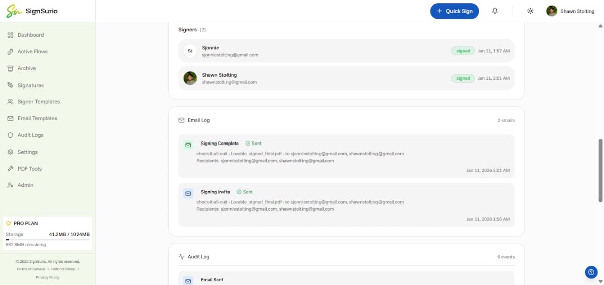 SignSurio screenshot 2