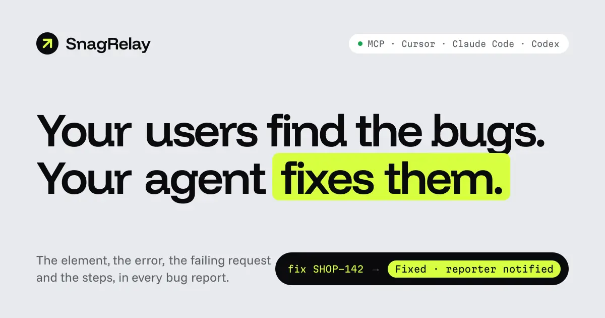 SnagRelay screenshot 1
