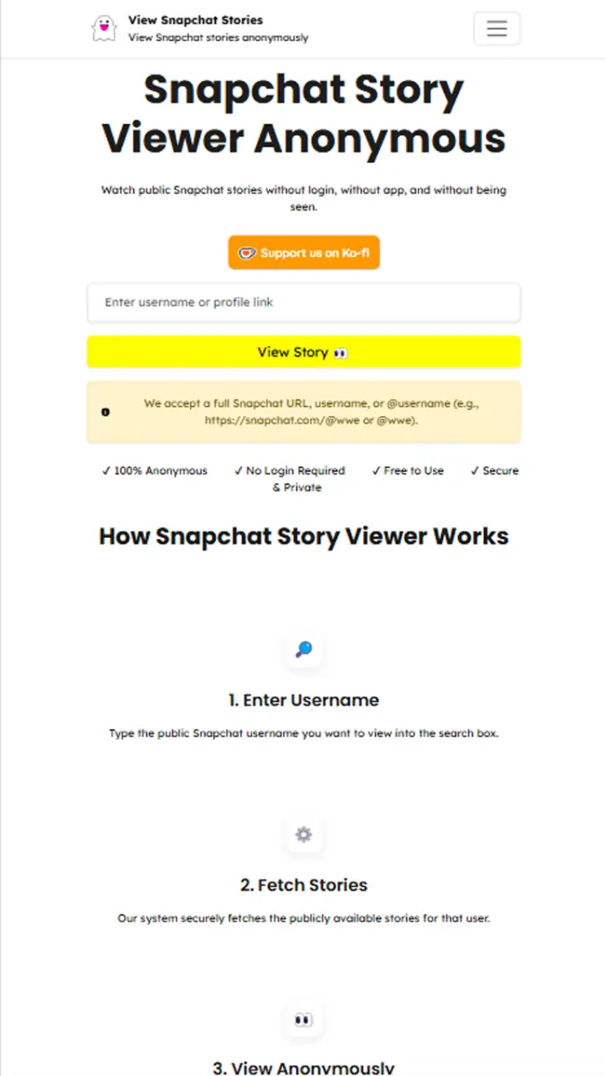 Snapchat Story Viewer and Downloader screenshot 2