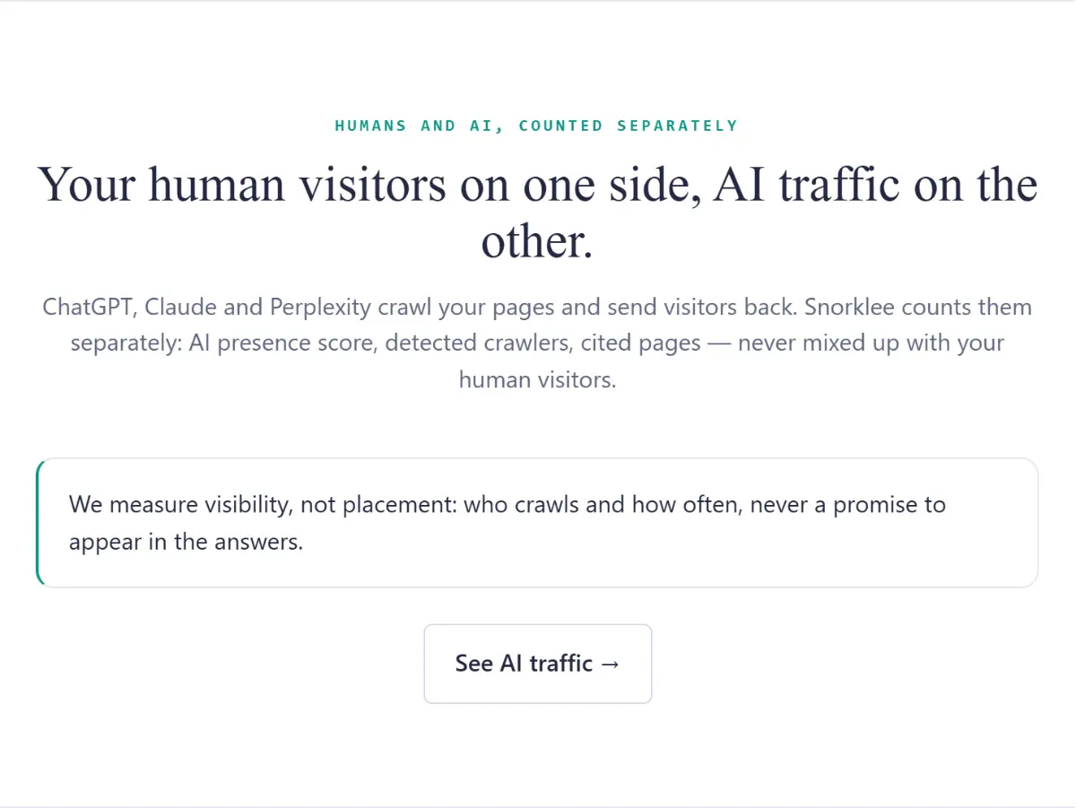 Snorklee Analytics screenshot 1