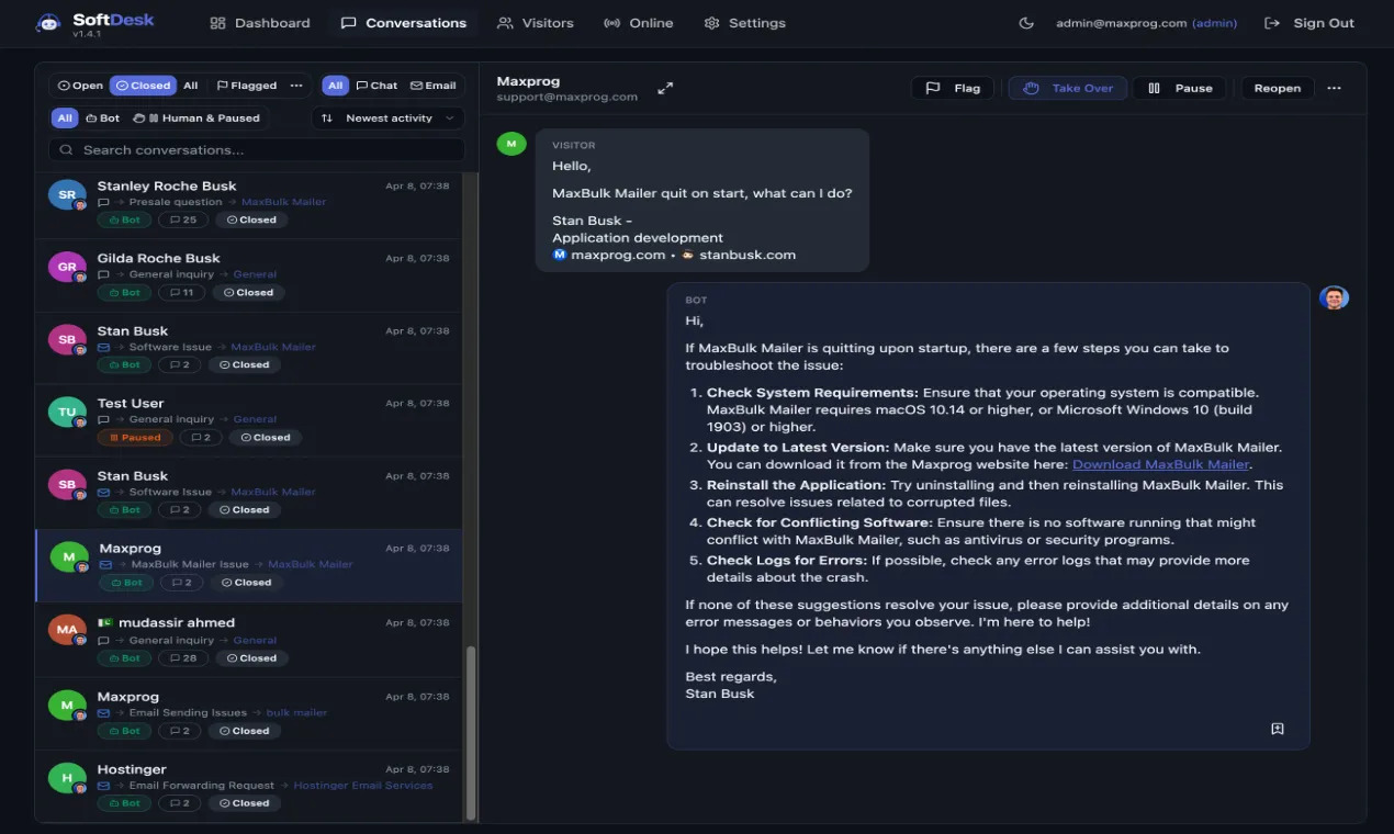 SoftDesk screenshot 2