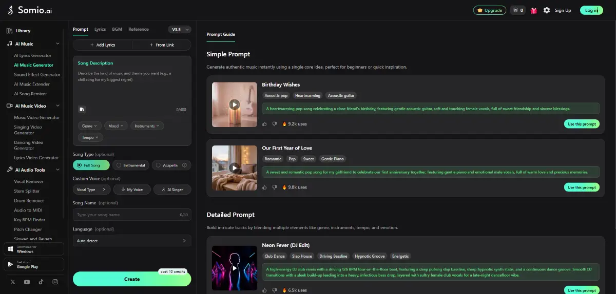 Somio AI screenshot 2