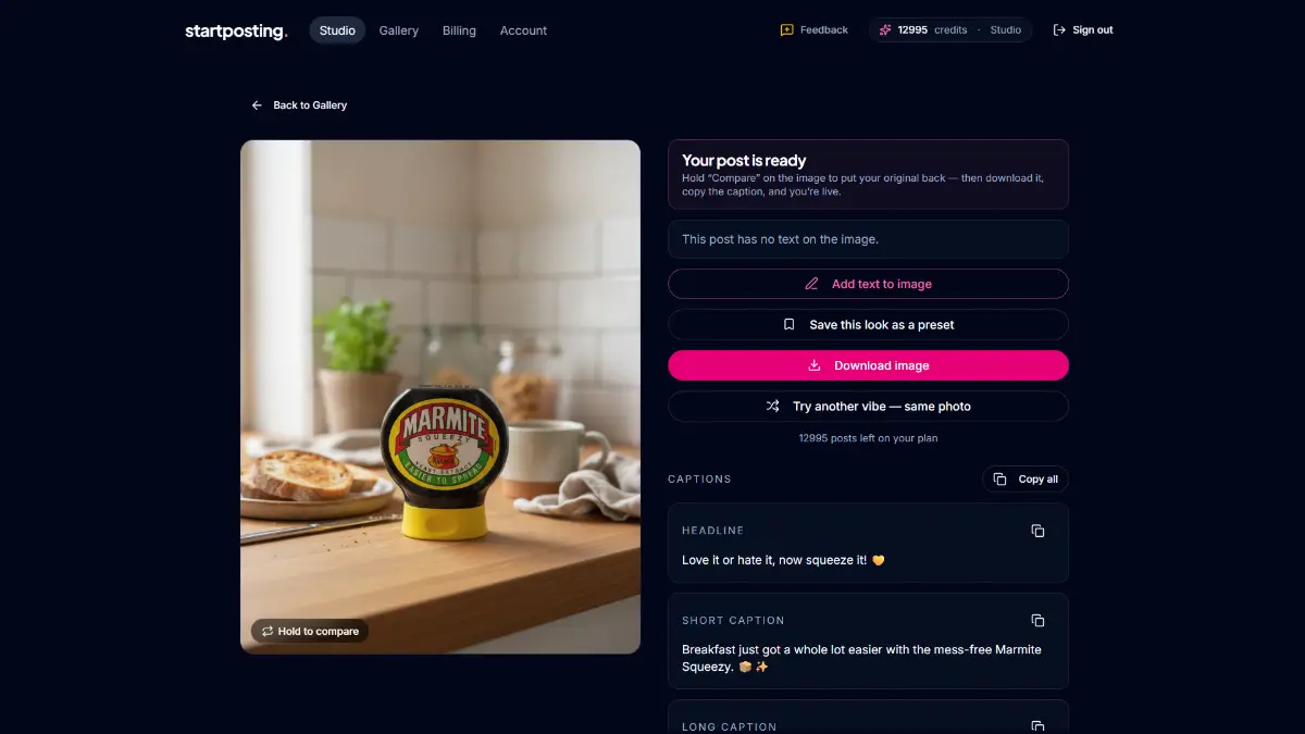 startposting screenshot 3