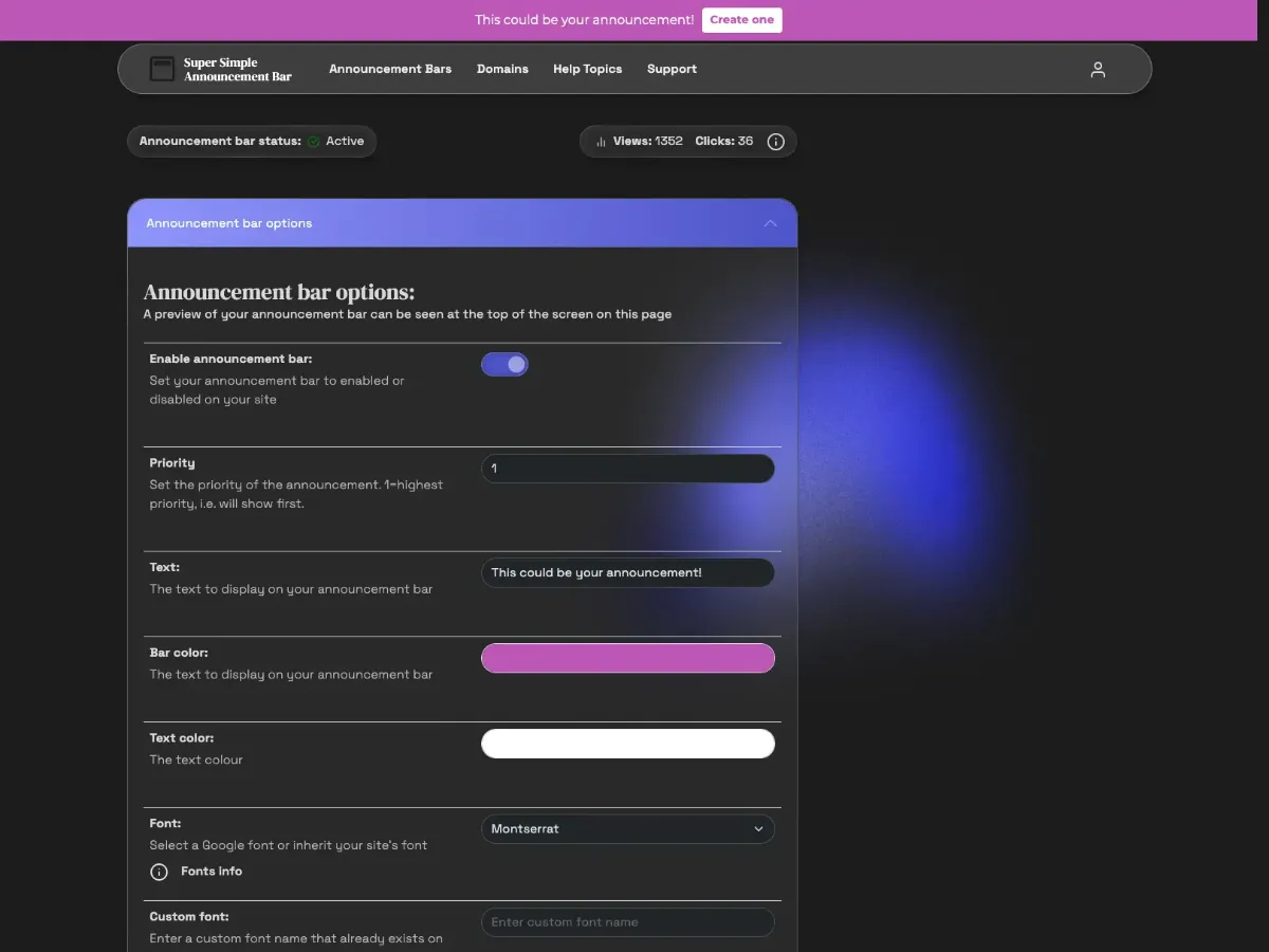 Super Simple Announcement Bar image number 11