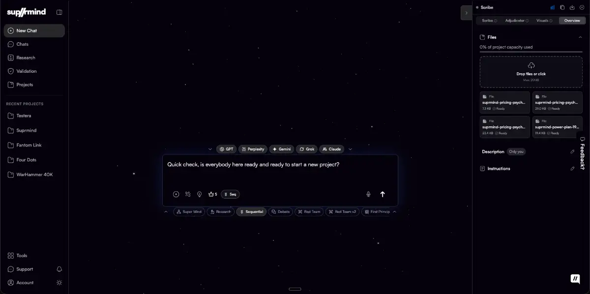Suprmind screenshot 1