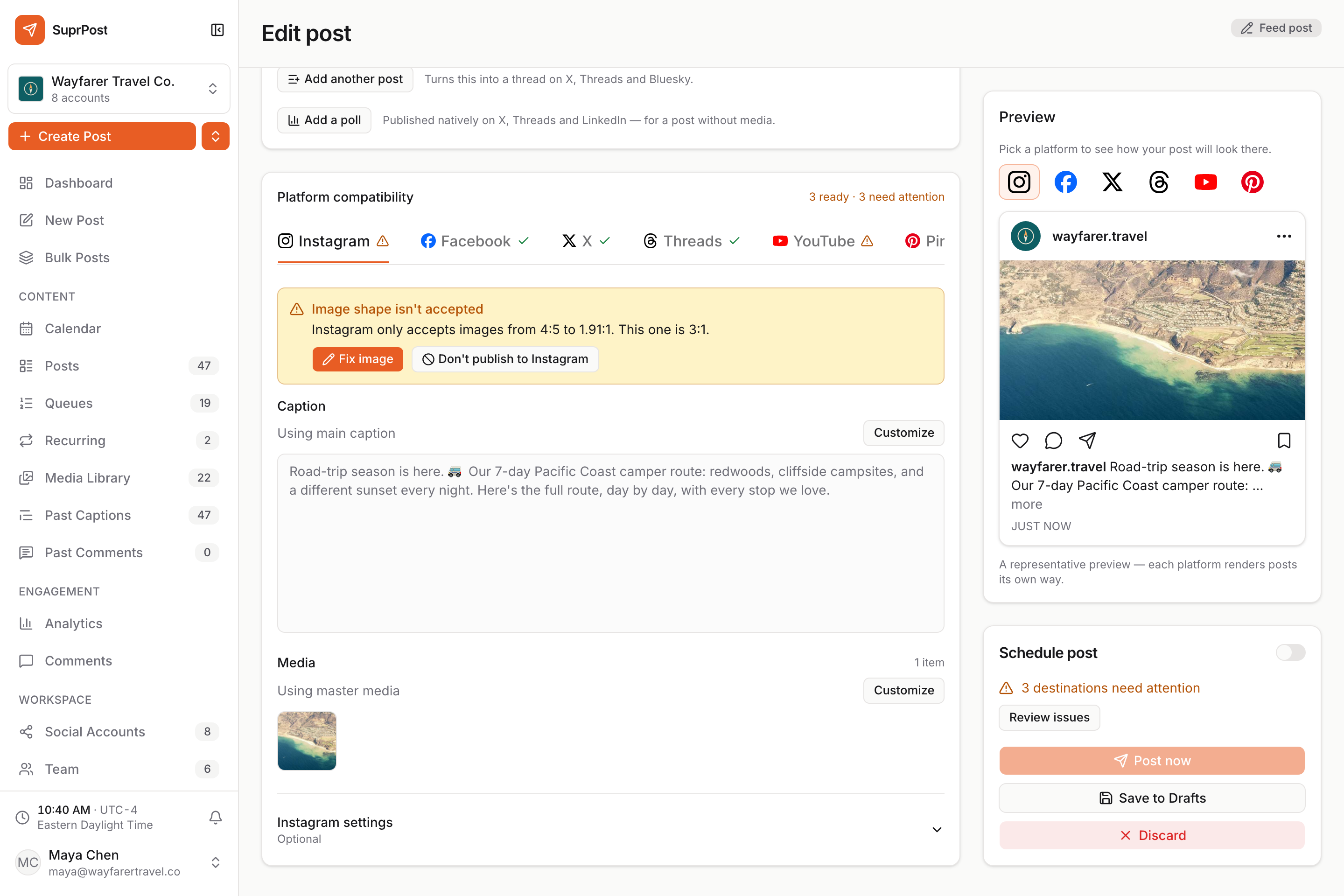 SuprPost screenshot 2