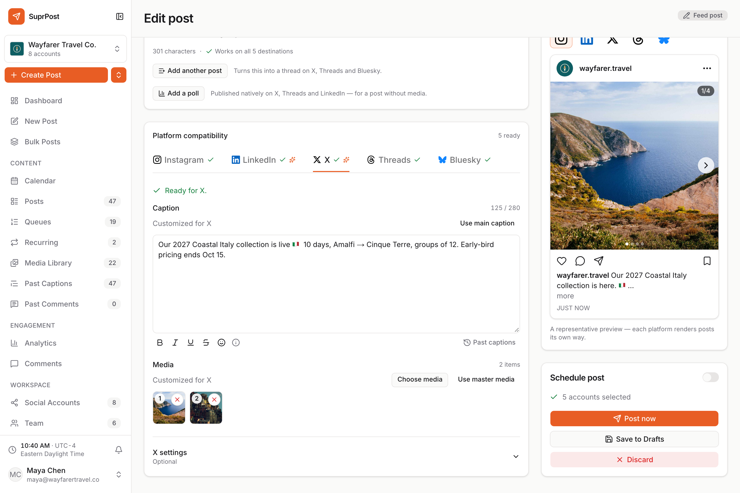 SuprPost screenshot 1