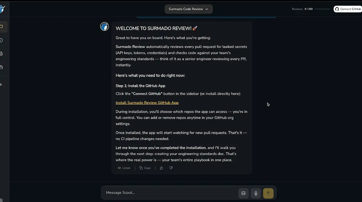 Surmado Code Review screenshot 1