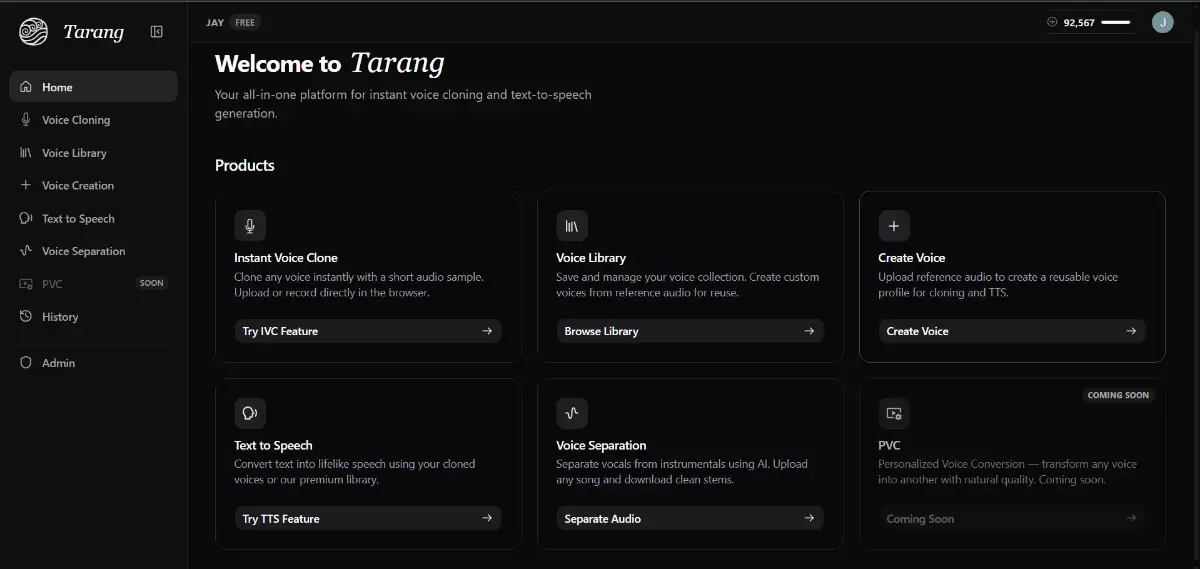 Tarang screenshot 1