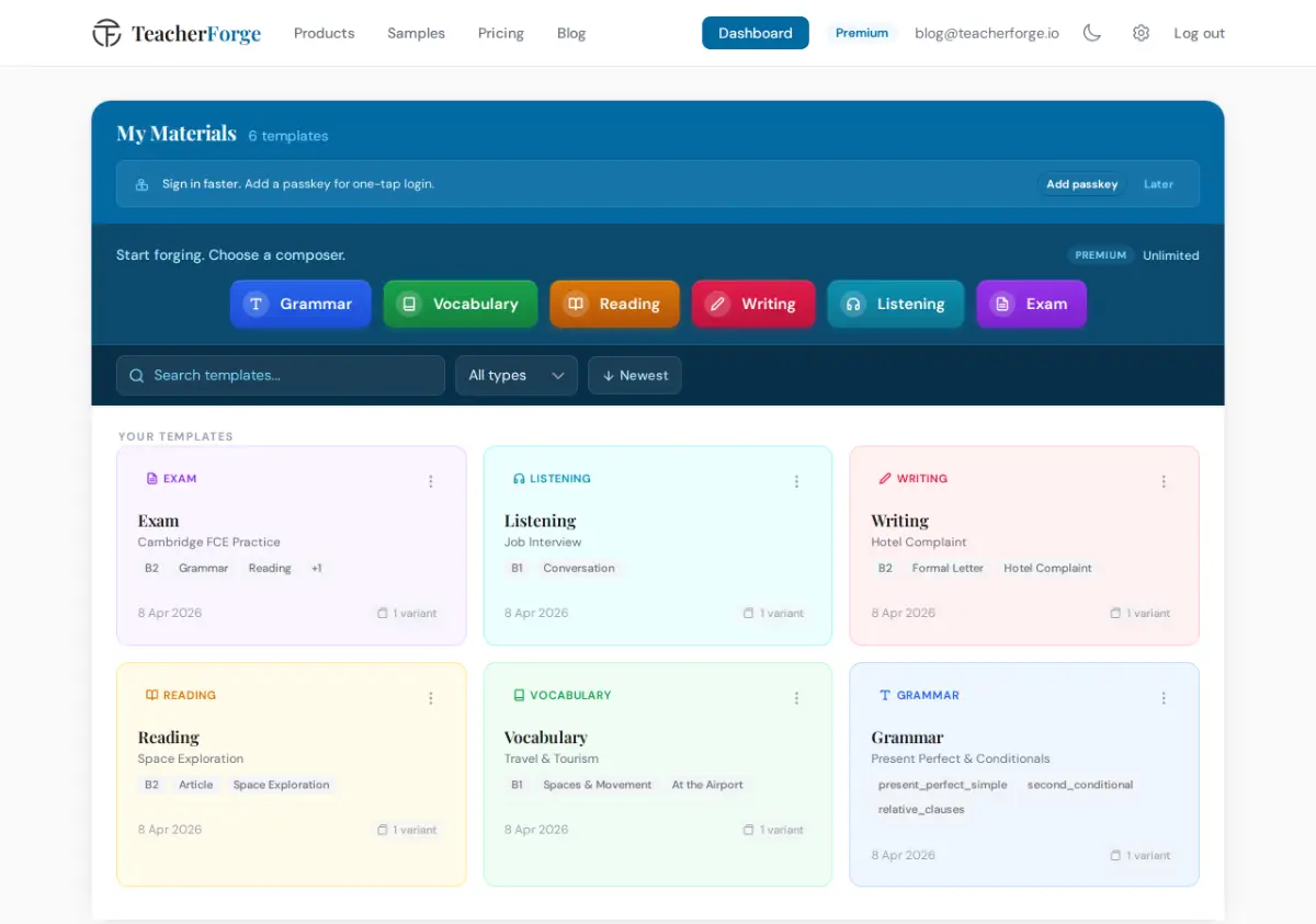 TeacherForge screenshot 2