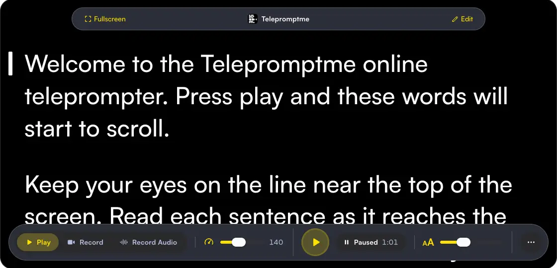 Telepromptme Online Prompter screenshot 1