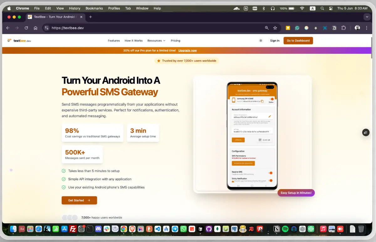 textbee.dev - sms gateway screenshot 1